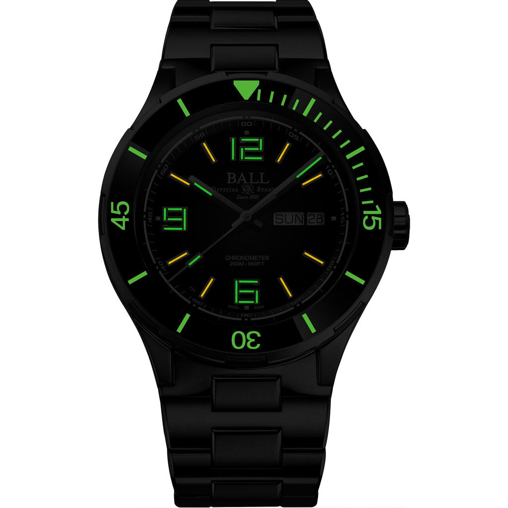 Ball Roadmaster Marine Fume Auto Men's Black Watch