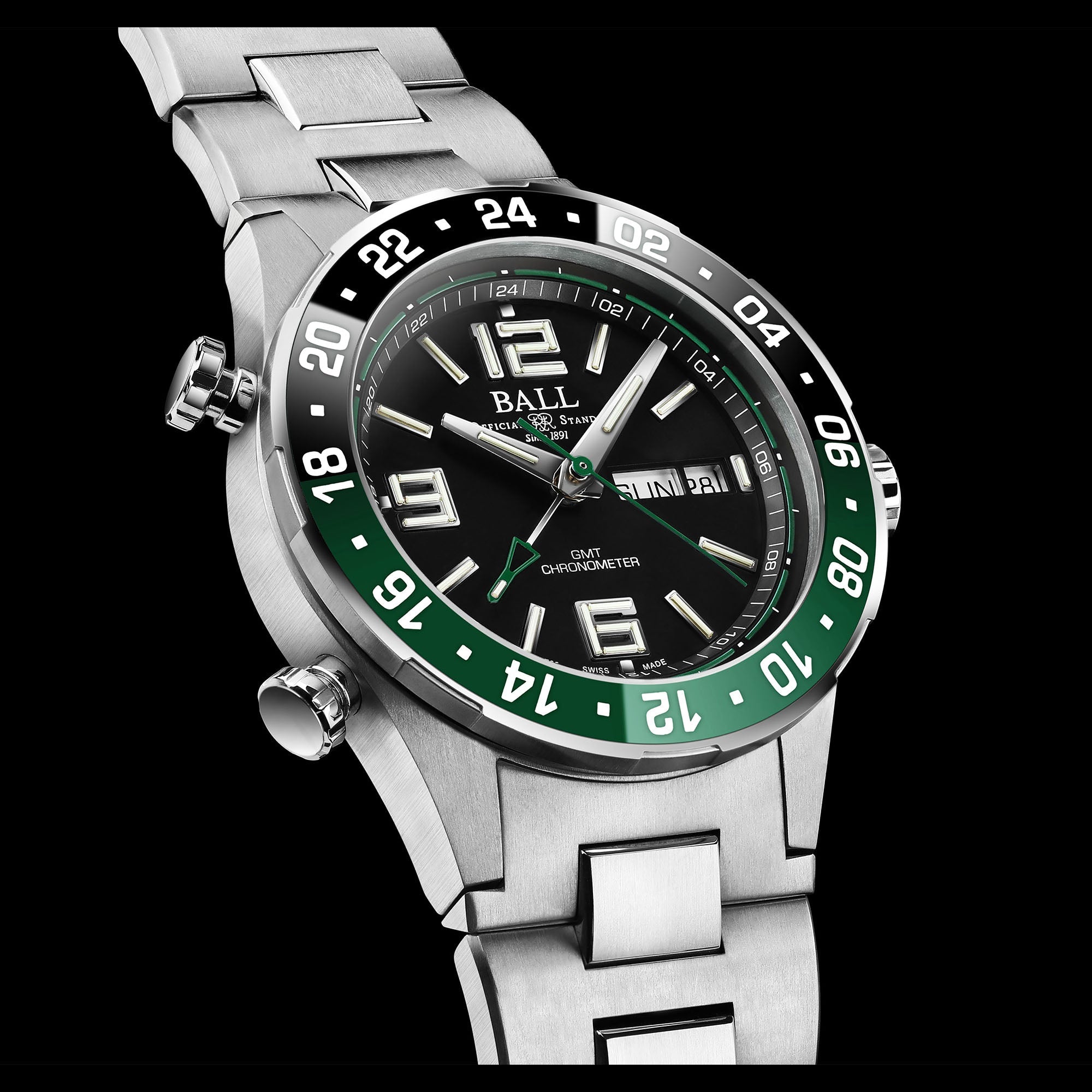 Ball Roadmaster Marine GMT Men's Black Watch