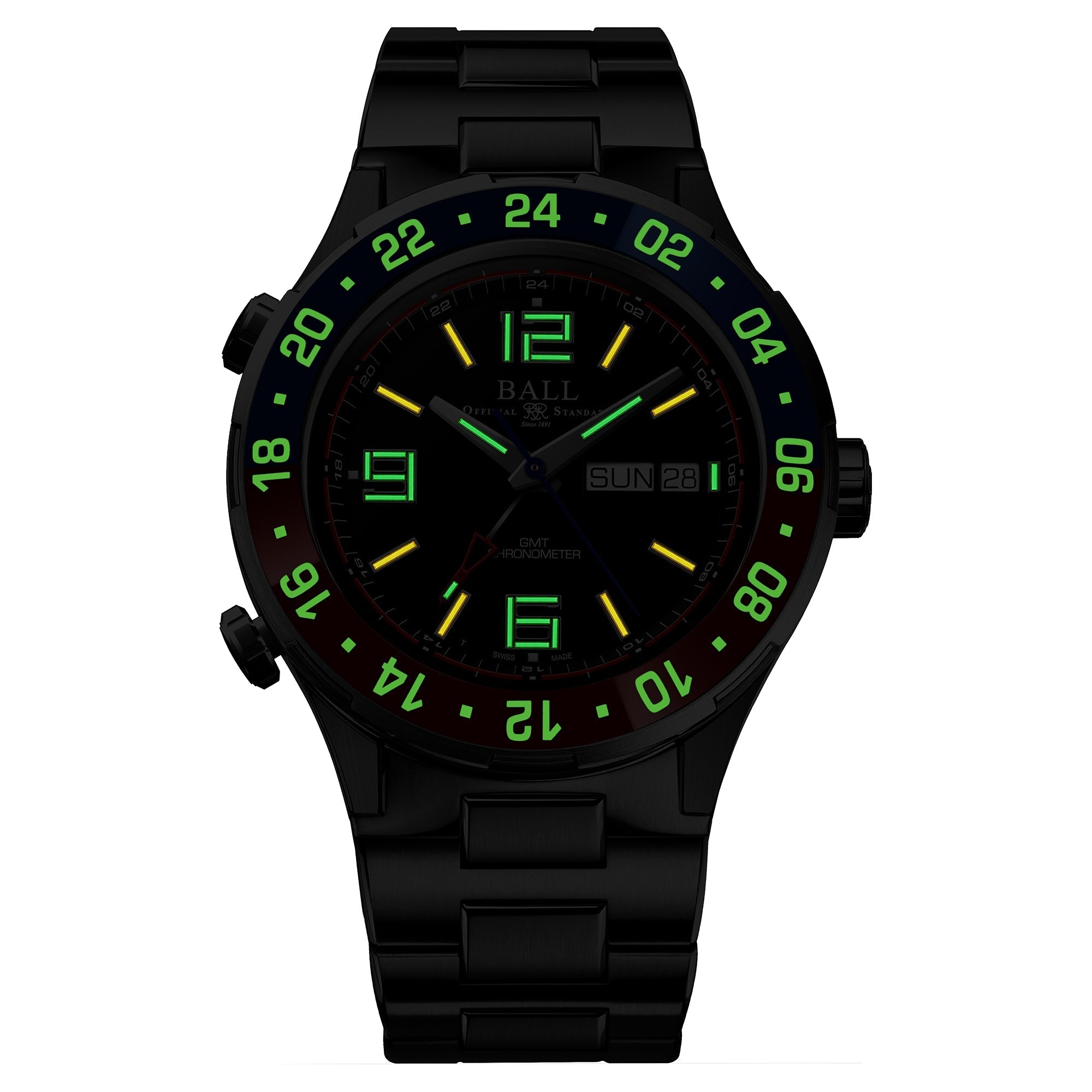 Ball Roadmaster Marine GMT Men's Black Watch