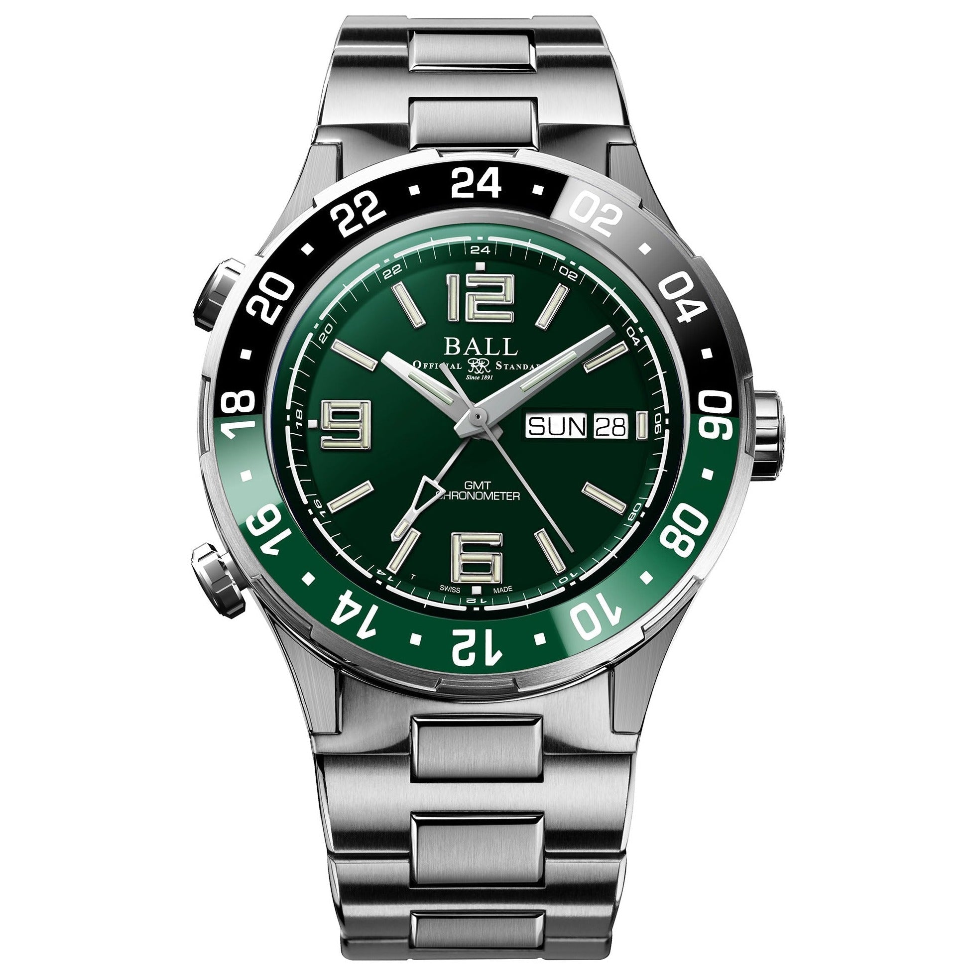 Ball Roadmaster Marine GMT Men's Green Watch