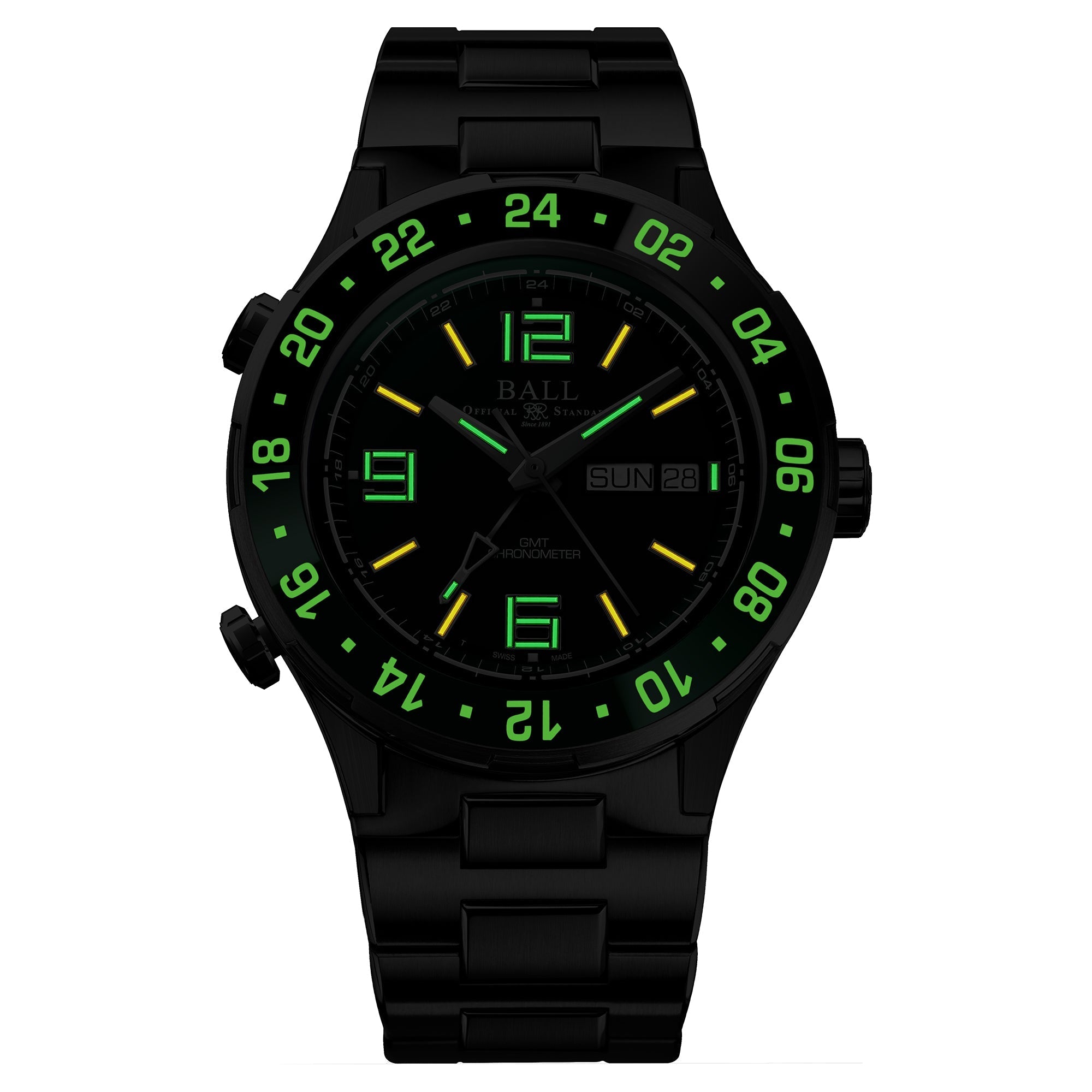 Ball Roadmaster Marine GMT Men's Green Watch