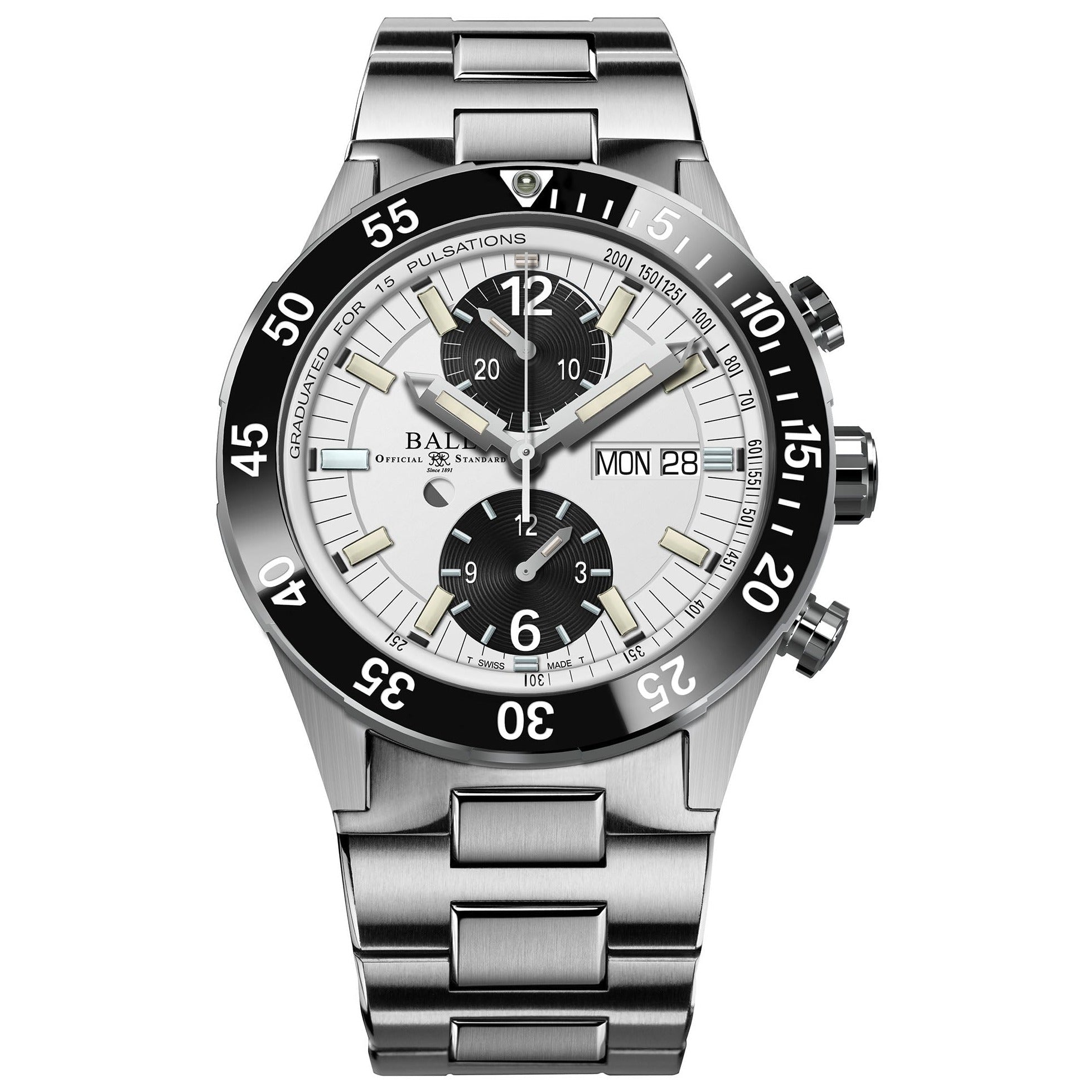 Ball Roadmaster Rescue Chronograph Men's White Watch