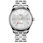 Ball Trainmaster Manufacture 80 Hours Men's Silver Watch