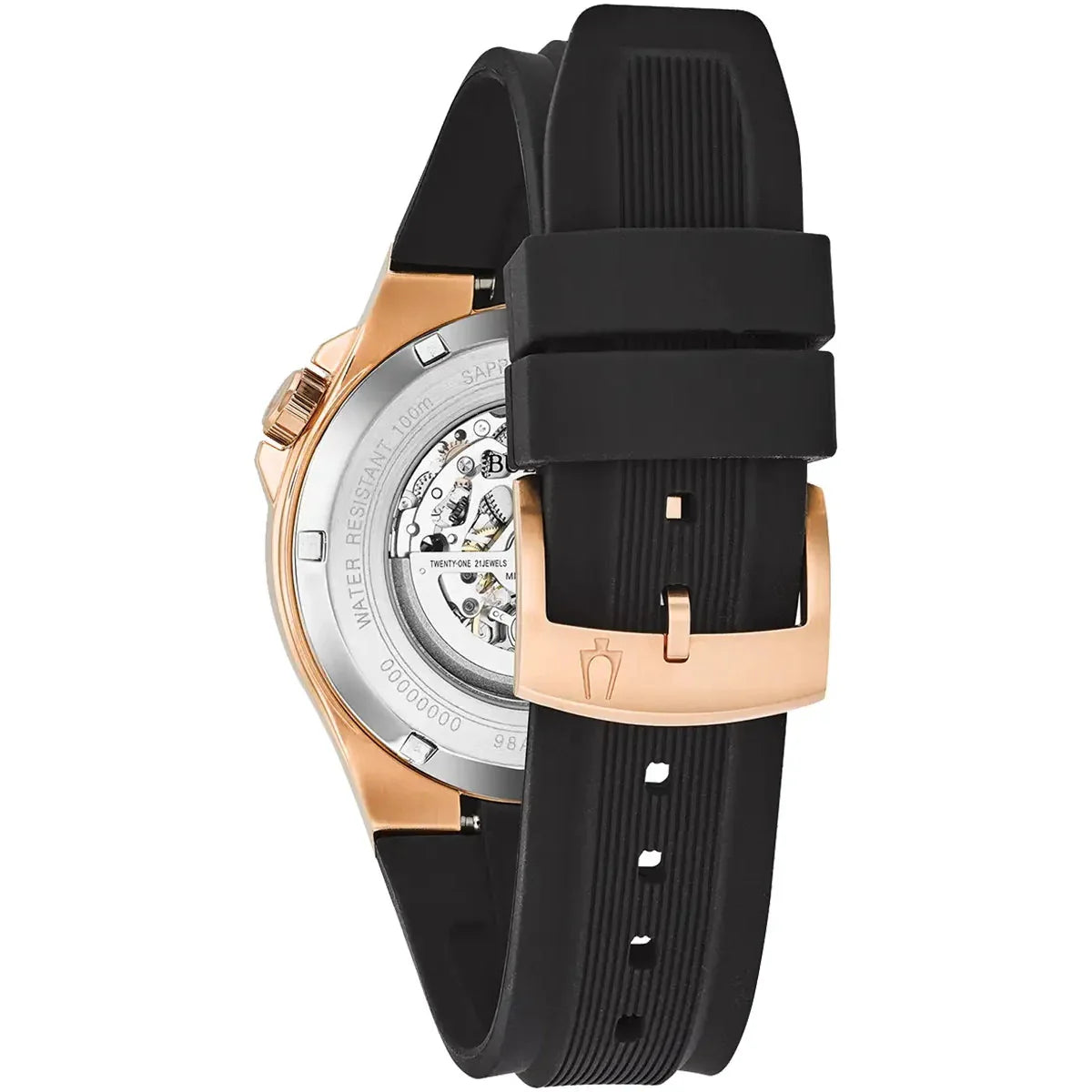 Bulova Maquina Auto Men's Rose Gold Watch