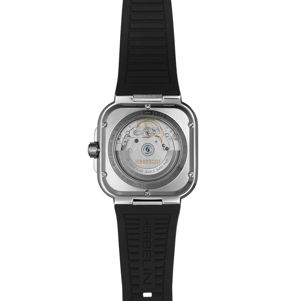 Herbelin Cap Camarat Square Automatic Men's Black Watch