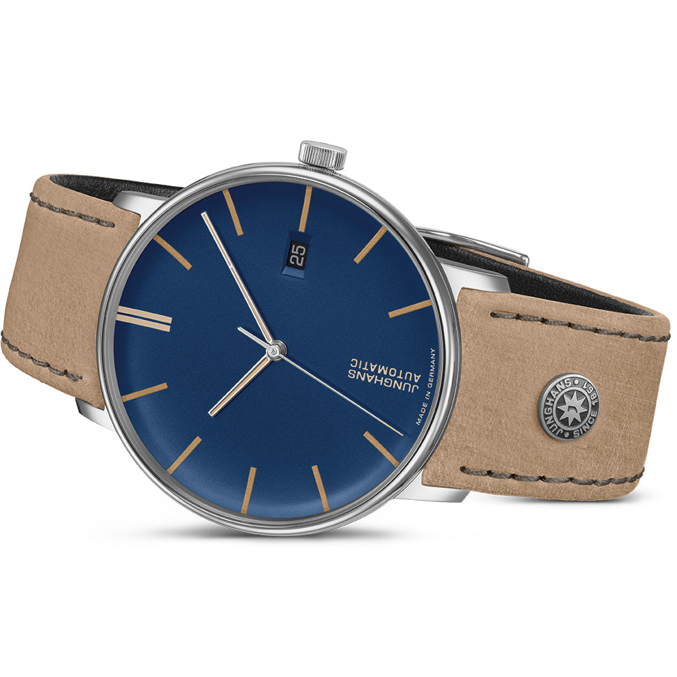 Junghans FORM A Men's Blue/Brown Watch