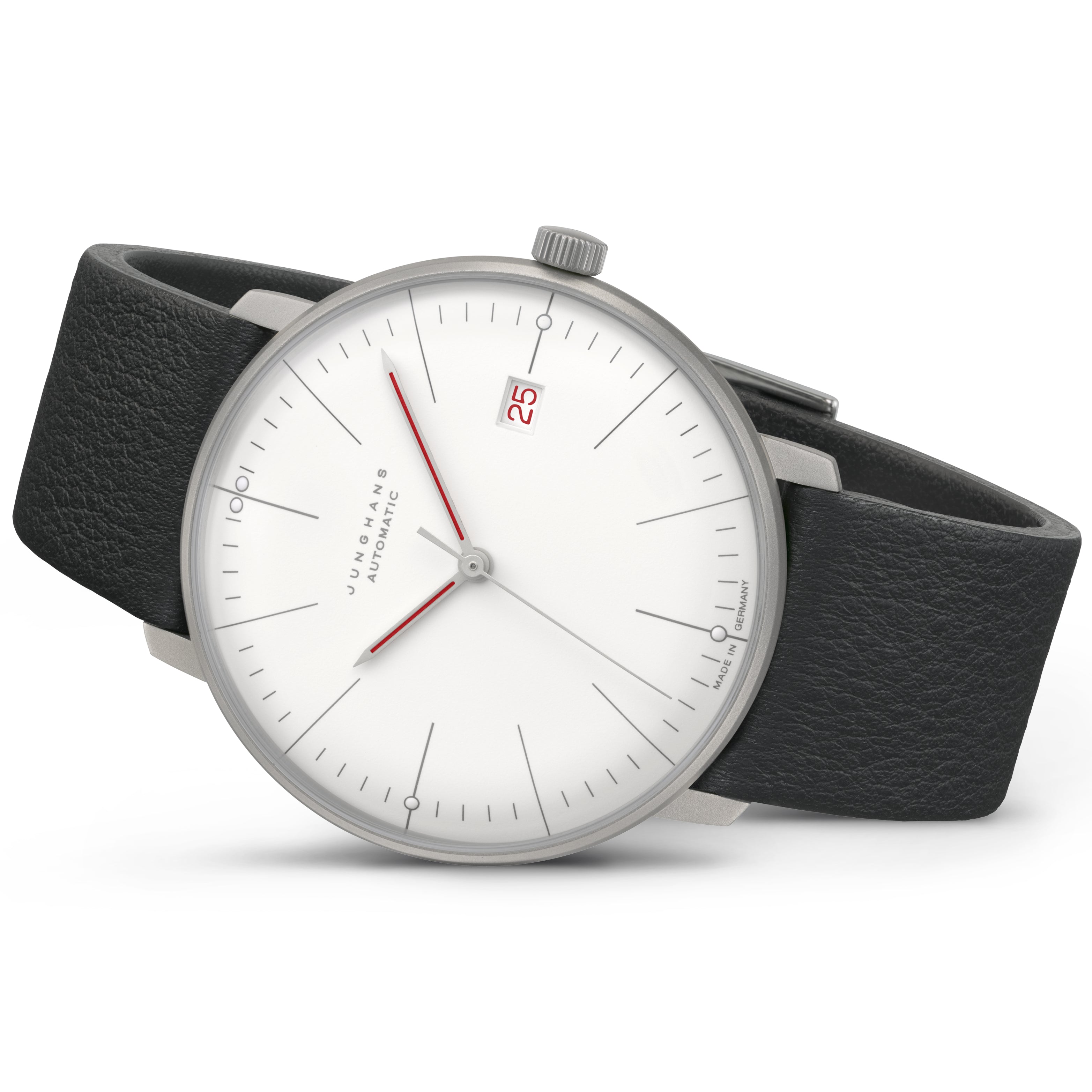 Junghans Max Bill Automatic Bauhaus Men's Black White Watch