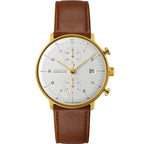 Junghans Max Bill Chronoscope Men's White/Gold Watch