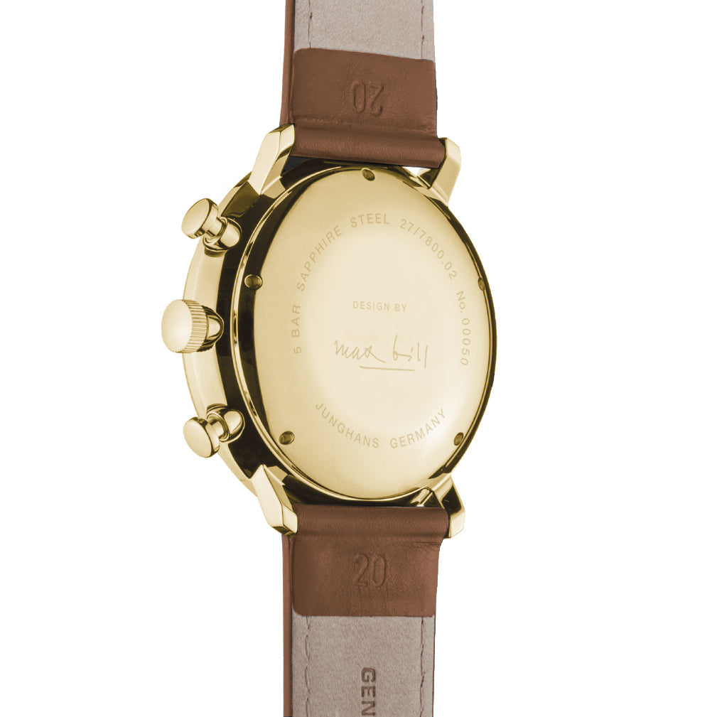 Junghans Max Bill Chronoscope Men's White/Gold Watch