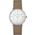 Junghans Max Bill Kleine Unisex White/Brown Watch