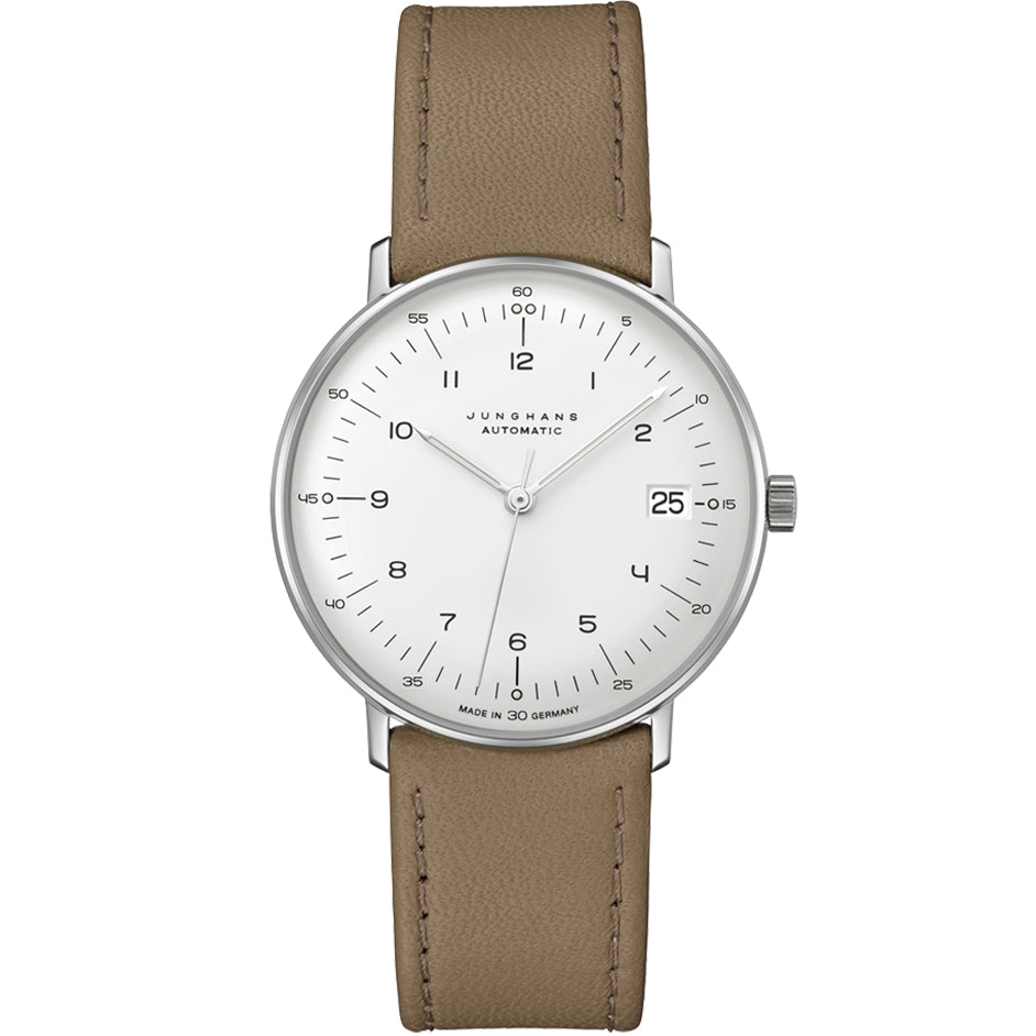 Junghans Max Bill Kleine Unisex White/Brown Watch