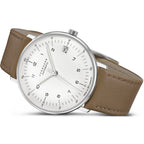 Junghans Max Bill Kleine Unisex White/Brown Watch