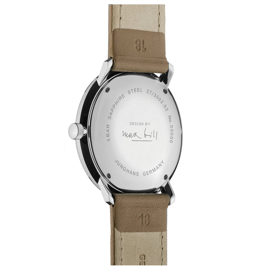 Junghans Max Bill Men's White/Brown Watch