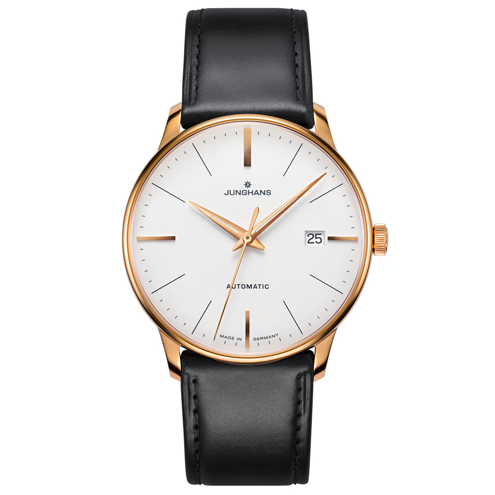 Junghans Meister Mechanical Classic Men's White/Rose Gold Watch