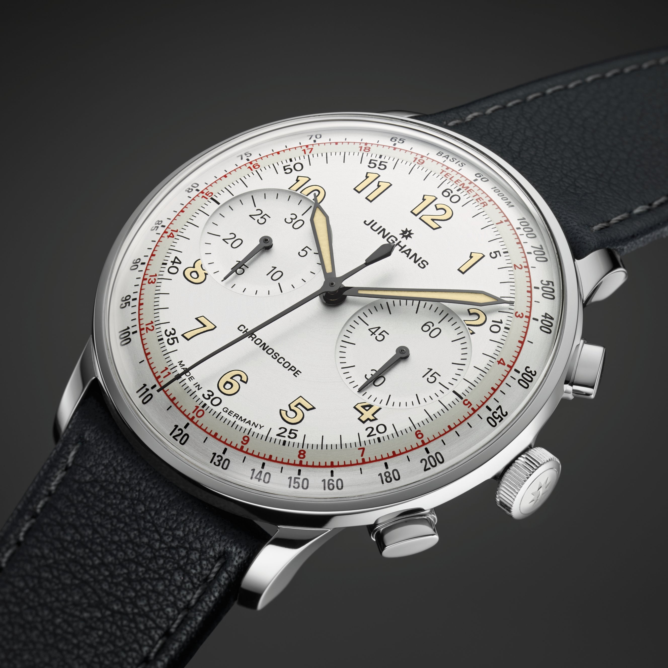 Junghans Meister Telemeter Men's White/Black Watch