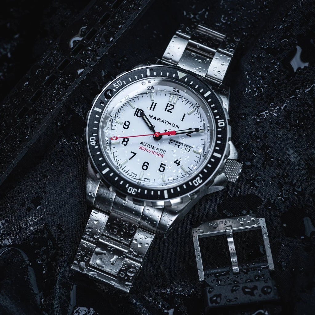 Marathon Arctic Edition Jumbo Diver's Automatic (JDD) - 46mm No Government Markings Stainless Steel