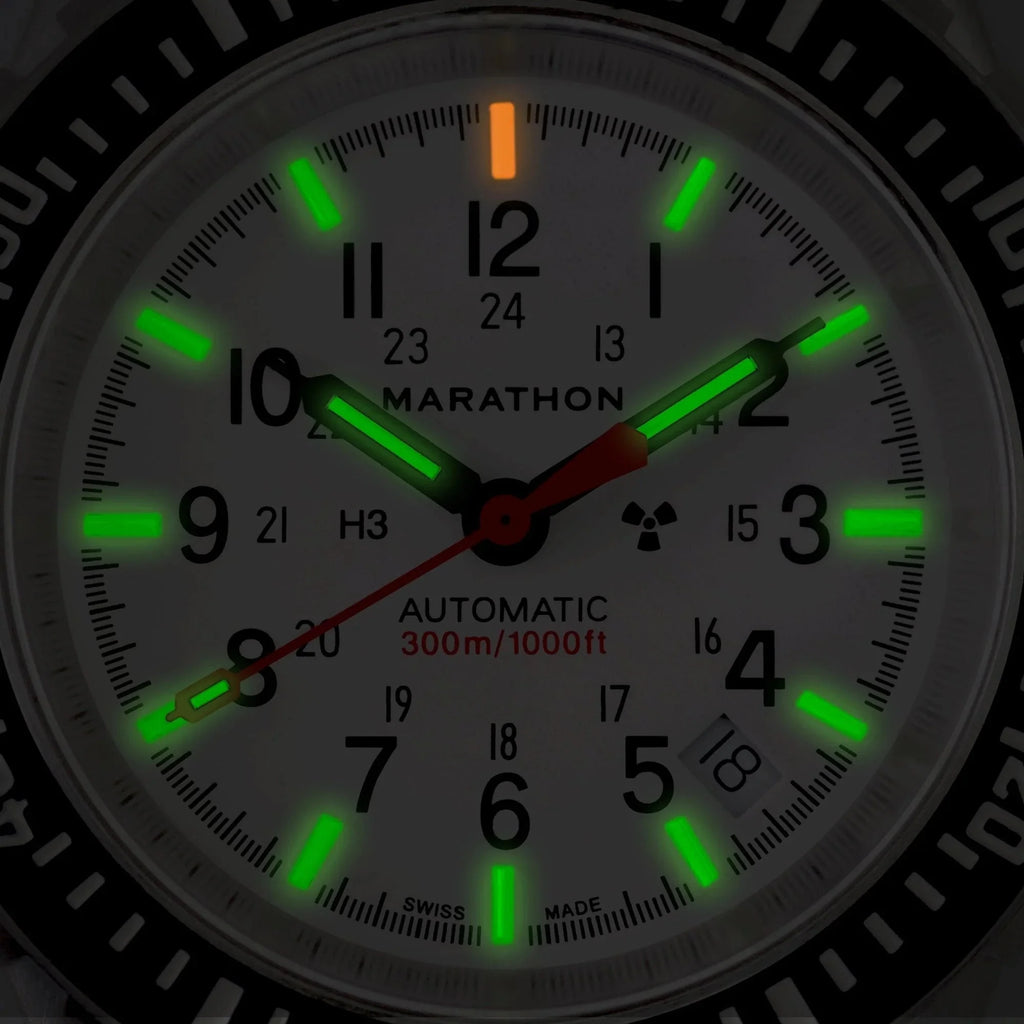 Marathon Arctic Edition Large Diver's Automatic (GSAR) - 41mm White Dial No Government Markings Stainless Steel WW194006BRACE-WD