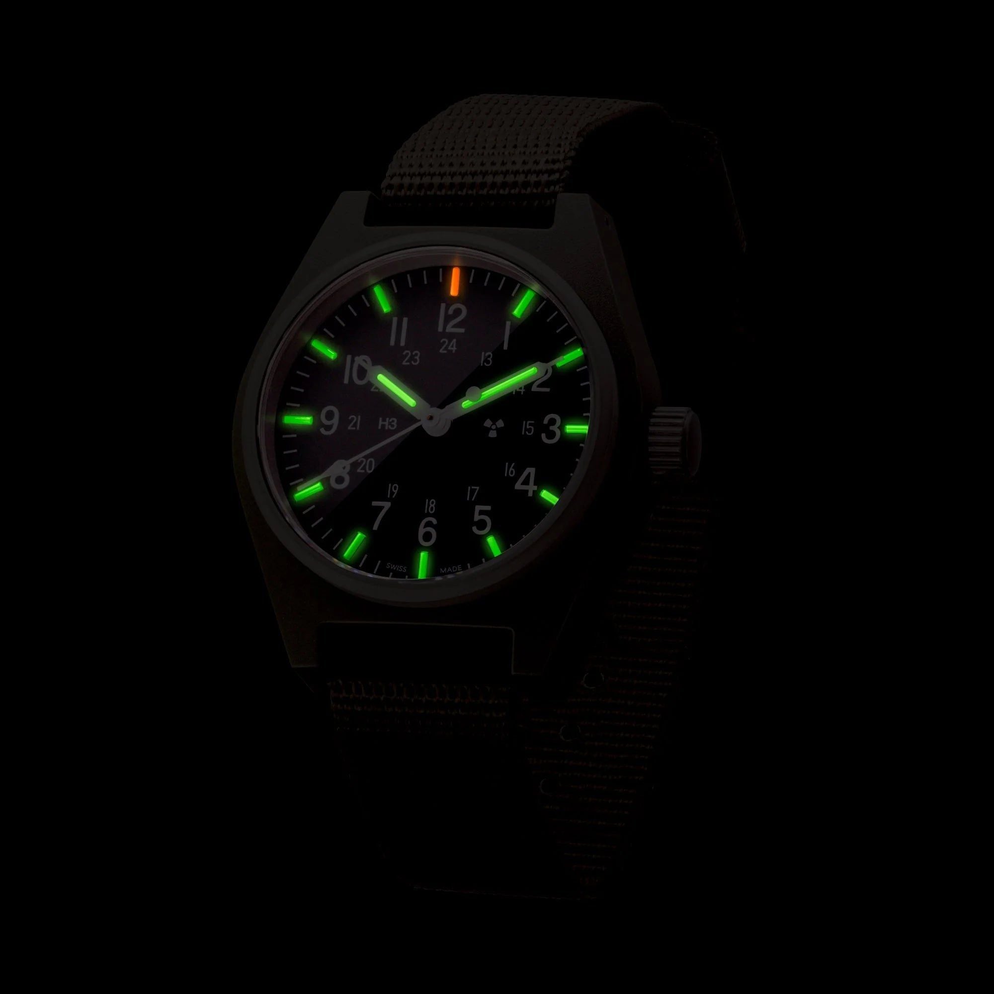 Marathon General Purpose Quartz (GPQ) - 34mm No Government Markings Sage Green WW194004-SG-NGM
