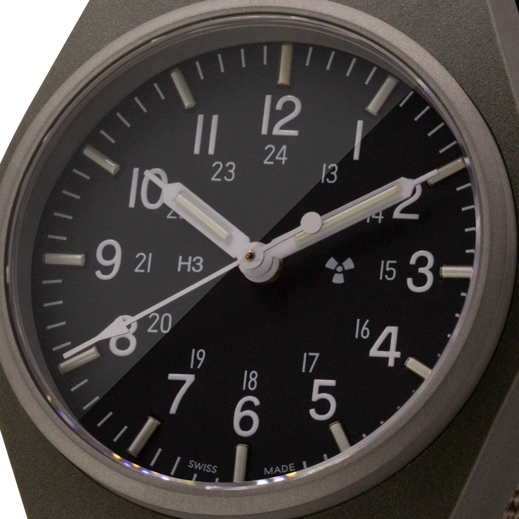 Marathon General Purpose Quartz (GPQ) - 34mm No Government Markings Sage Green WW194004-SG-NGM