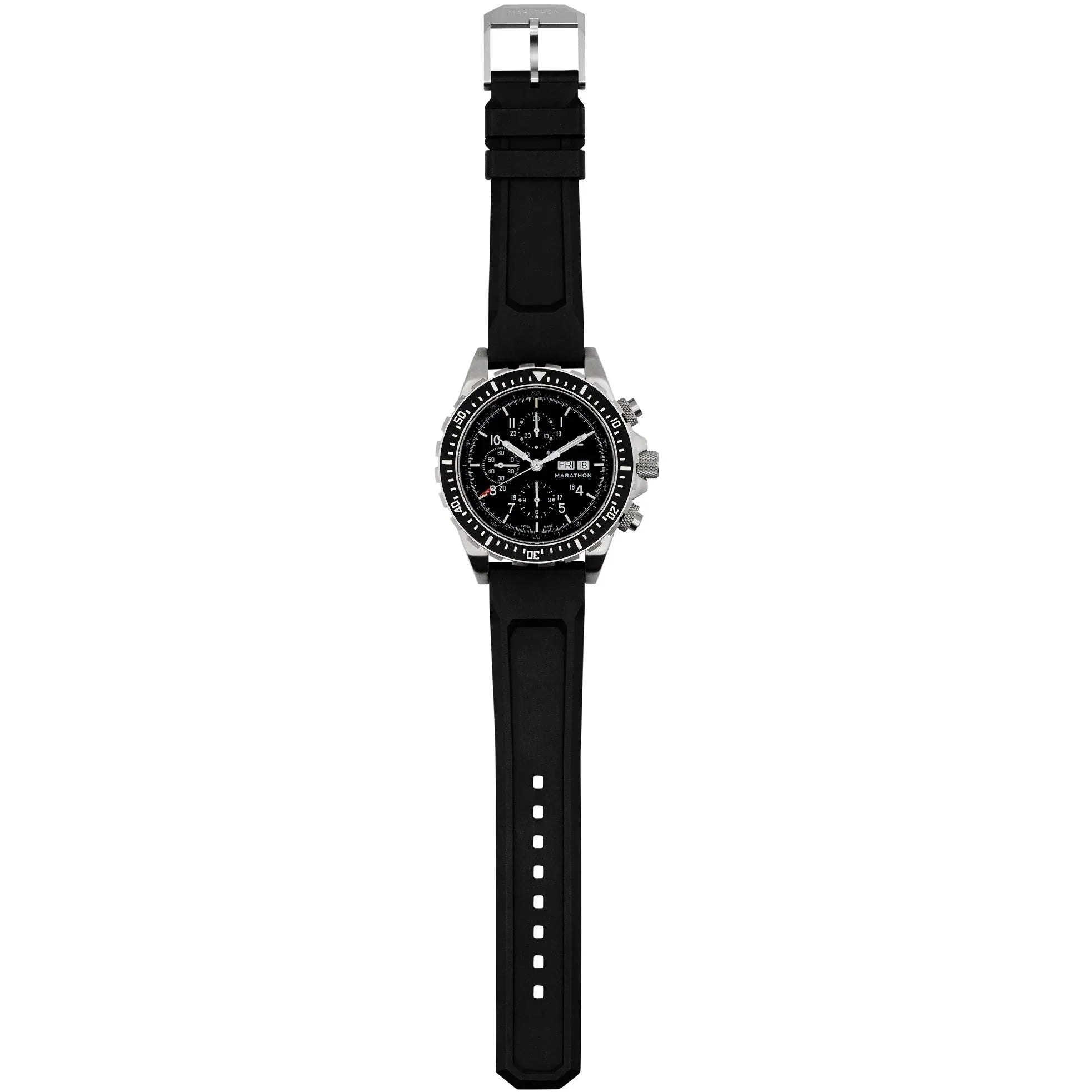 Marathon Jumbo Diver/Pilot's Automatic Chronograph (CSAR) - 46mm No Government Markings Stainless Steel WW194014