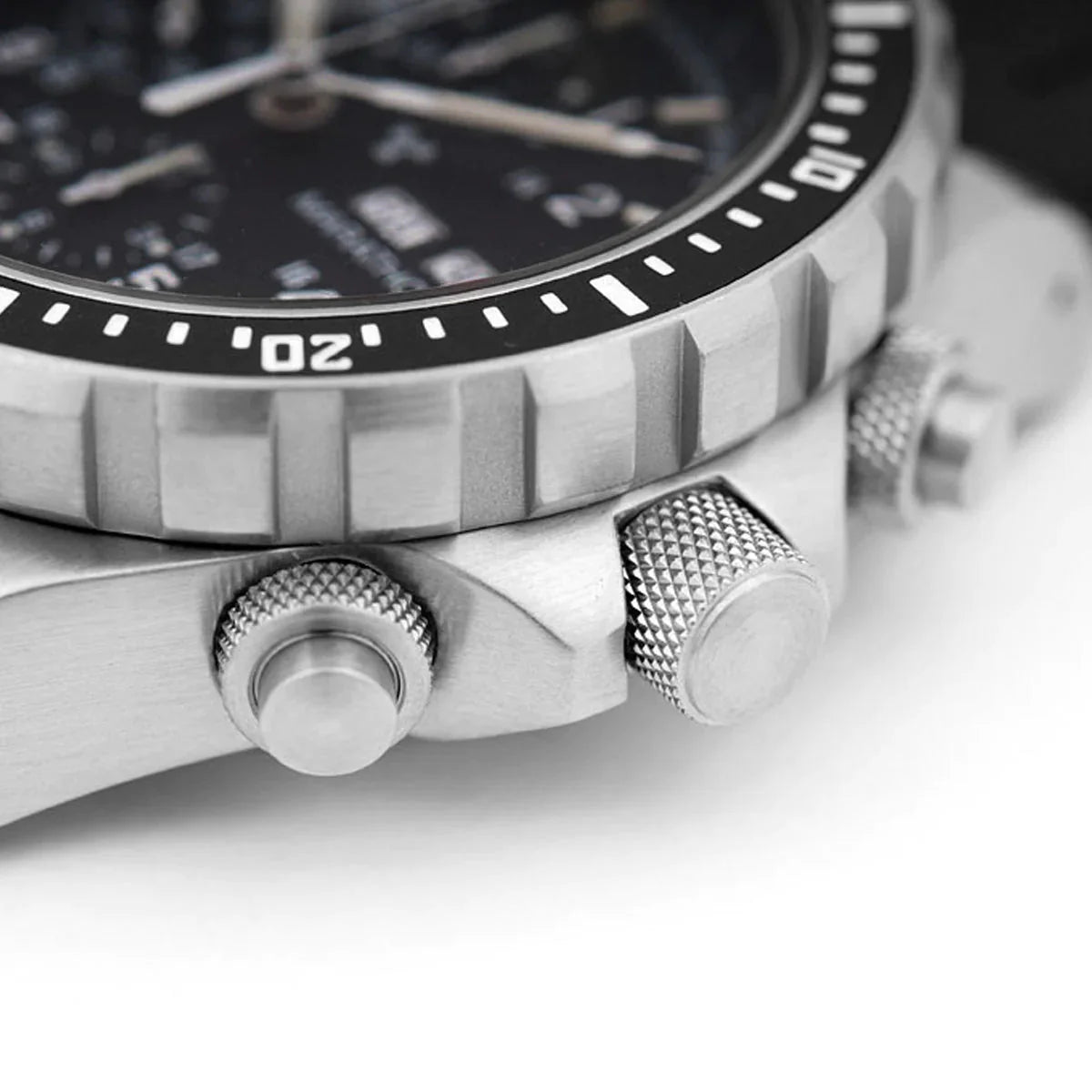 Marathon Jumbo Diver/Pilot's Automatic Chronograph (CSAR) - 46mm US Government Markings Stainless Steel WW194014BRACE