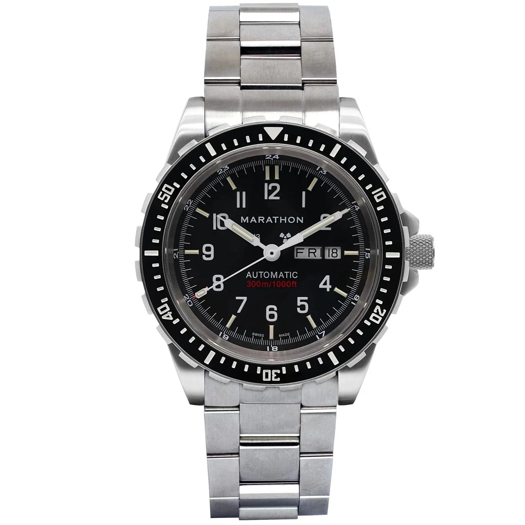 Marathon Jumbo Diver's Automatic (JDD) - 46mm No Government Markings Stainless Steel WW194021BRACE