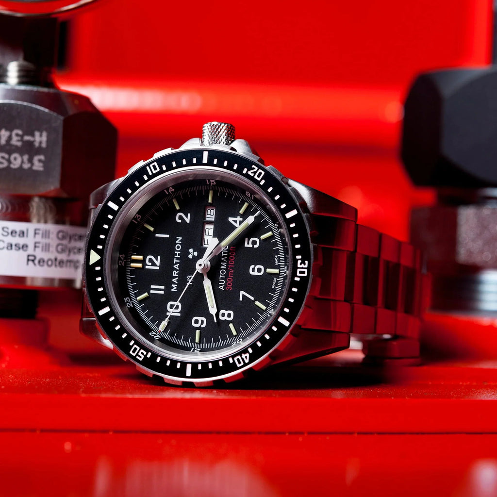 Marathon Jumbo Diver's Automatic (JDD) - 46mm No Government Markings Stainless Steel WW194021BRACE