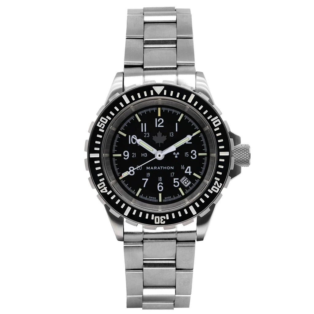 Marathon Large Diver's Automatic (GSAR) - 41mm Grey Maple Dial Stainless Steel WW194006BRACE-CA-MPL