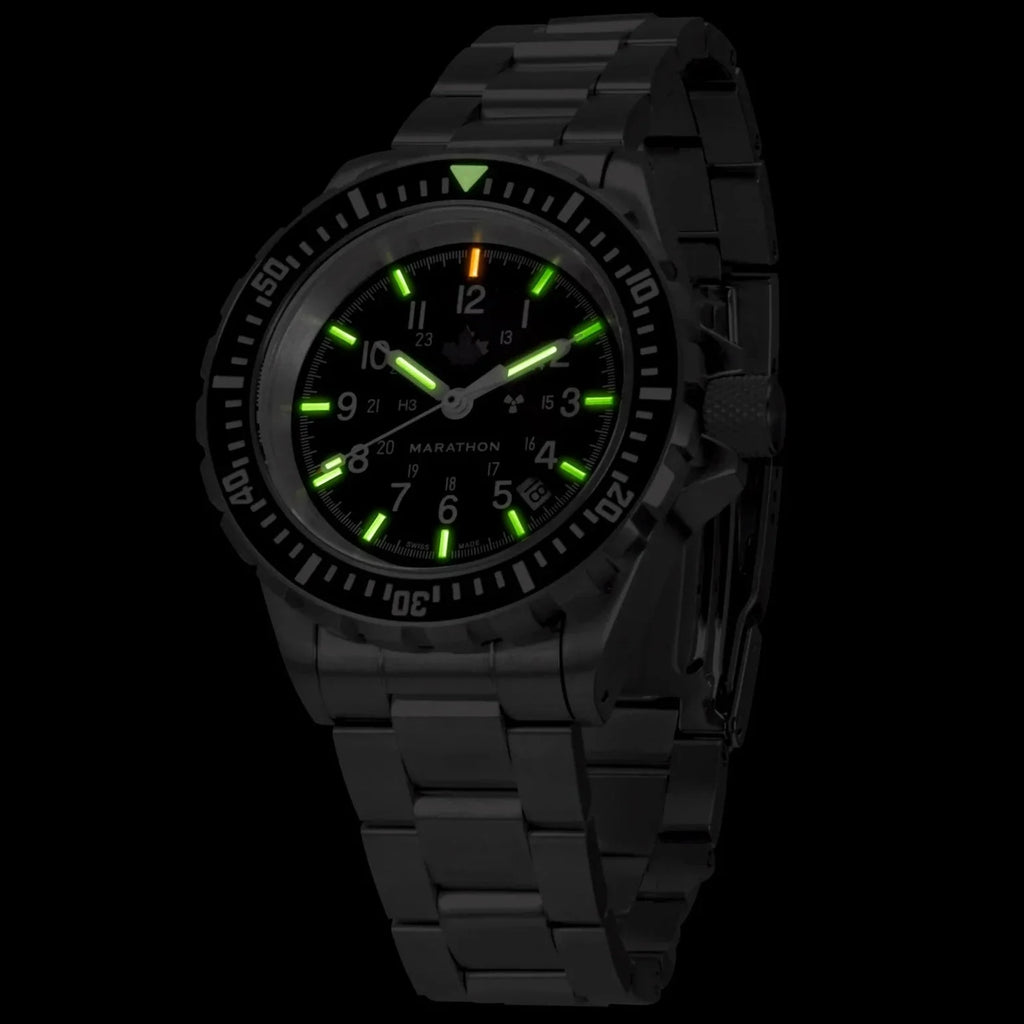 Marathon Large Diver's Automatic (GSAR) - 41mm Grey Maple Dial Stainless Steel WW194006BRACE-CA-MPL