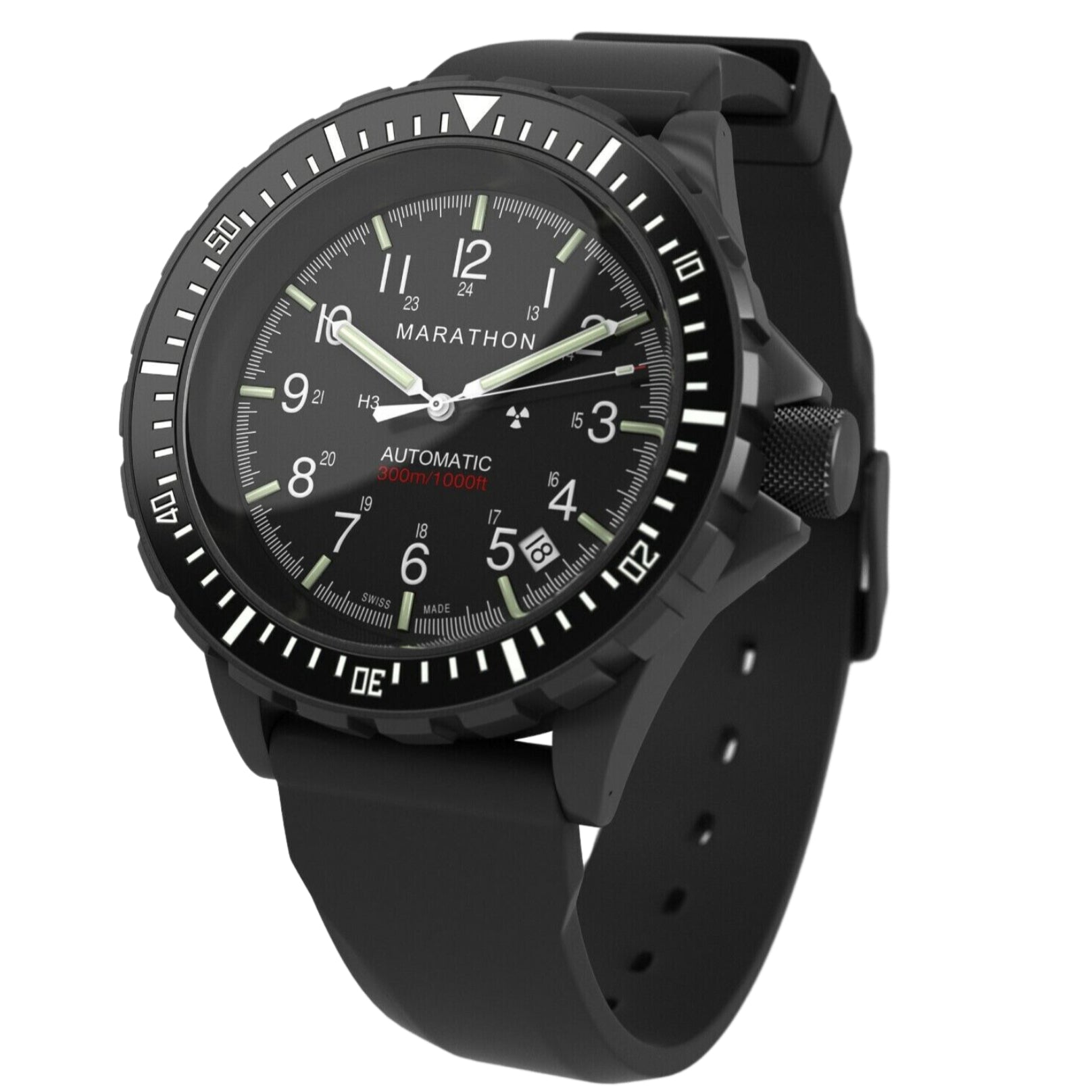 Marathon Large Diver's Automatic (GSAR) - 41mm No Government Markings Anthracite Black WW194006BK-NGM