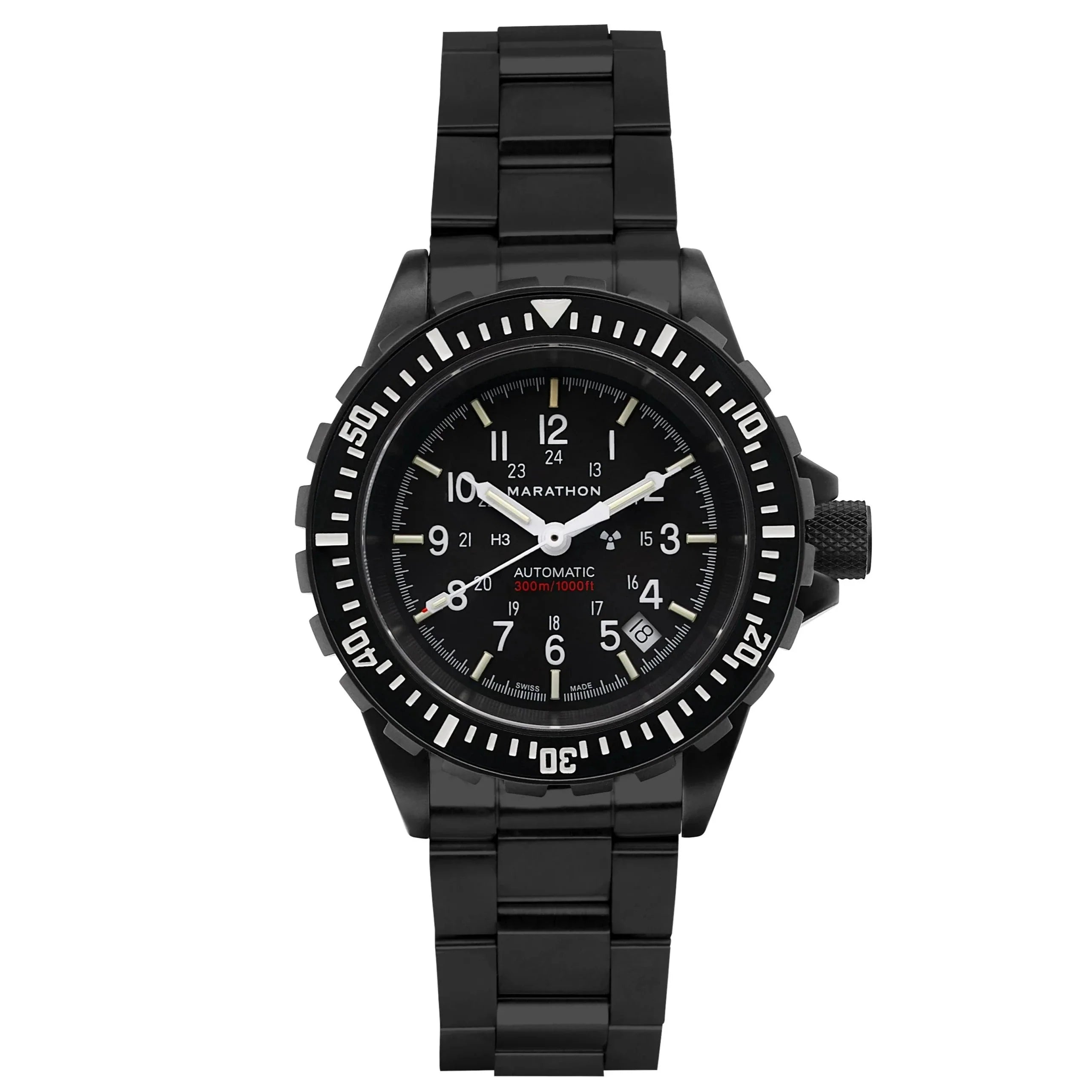 Marathon Large Diver's Automatic (GSAR) - 41mm No Government Markings Anthracite Black WW194006BKBRACE
