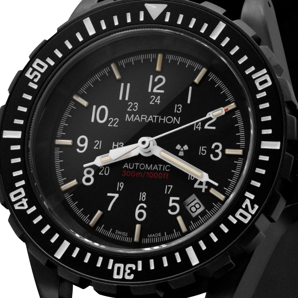 Marathon Large Diver's Automatic (GSAR) - 41mm No Government Markings Anthracite Black WW194006BKBRACE