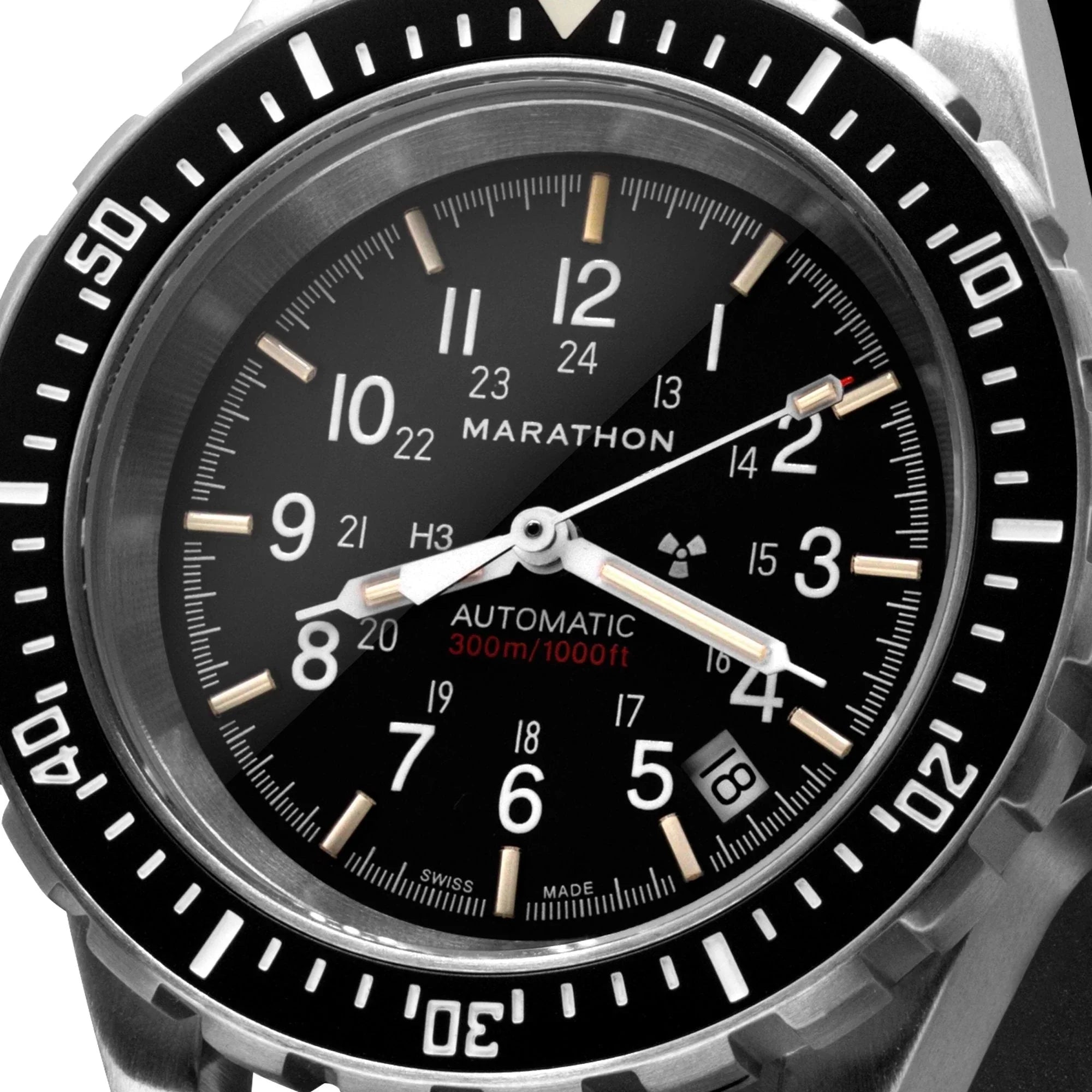 Marathon Large Diver's Automatic (GSAR) - 41mm No Government Markings Stainless Steel WW194006BRACE-NGM