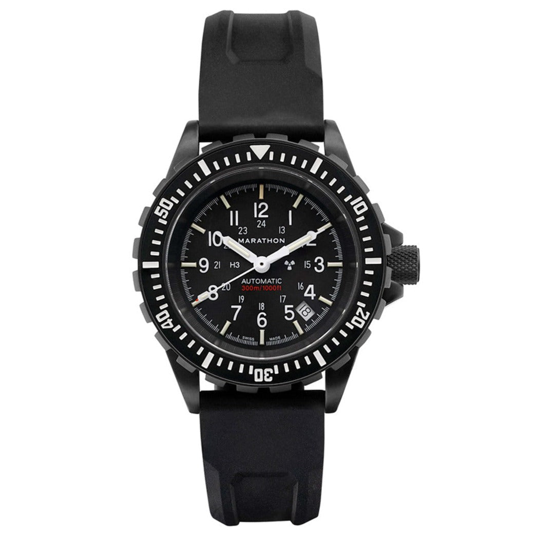Marathon Large Diver's Automatic (GSAR) - 41mm US Government Markings Anthracite Black WW194006BK