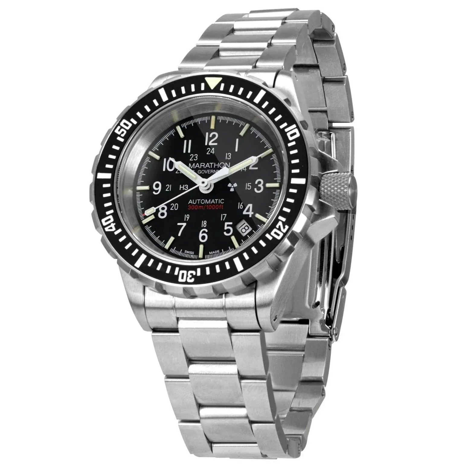 Marathon Large Diver's Automatic (GSAR) - 41mm US Government Markings Stainless Steel