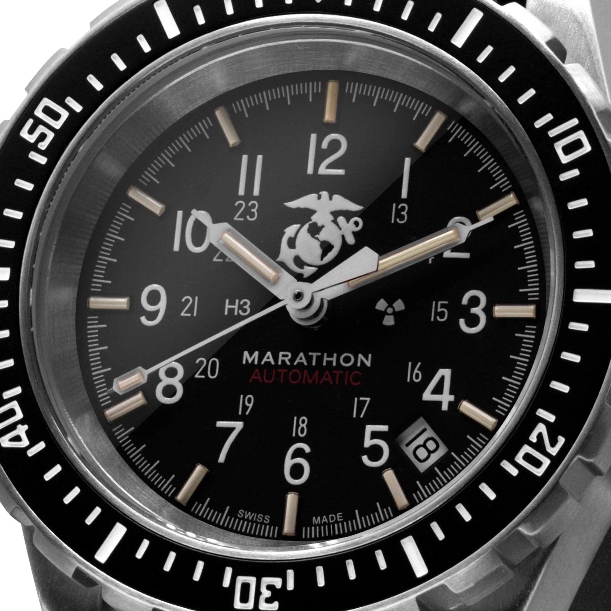 Marathon Large Diver's Automatic (GSAR) - 41mm US Government Markings Stainless Steel WW194006BRACE-USMC