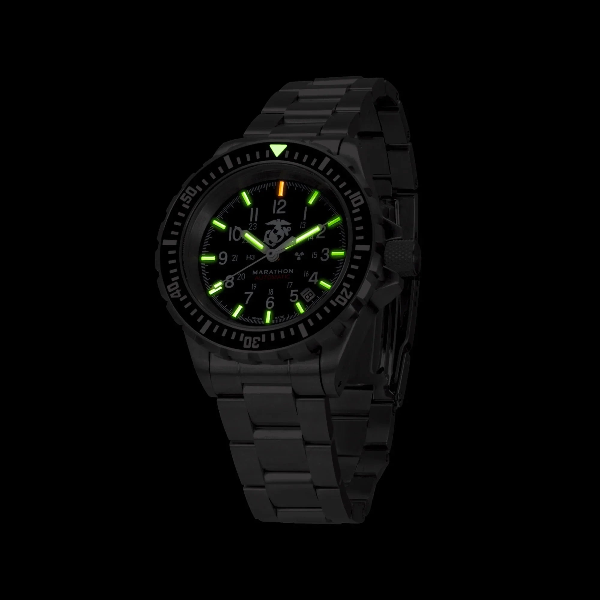 Marathon Large Diver's Automatic (GSAR) - 41mm US Government Markings Stainless Steel WW194006BRACE-USMC