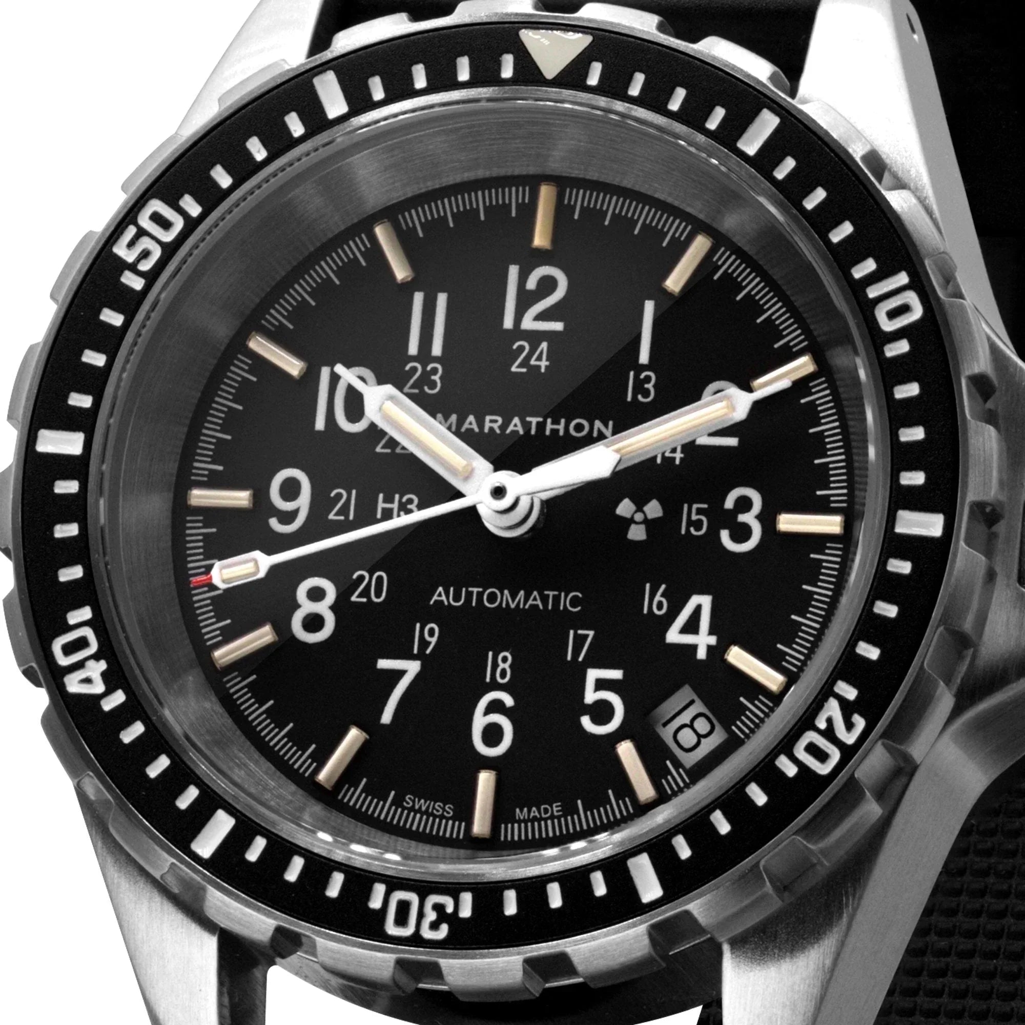 Marathon Medium Diver's Automatic (MSAR Auto) - 36mm No Government Markings Stainless Steel WW194026BRACE-MA