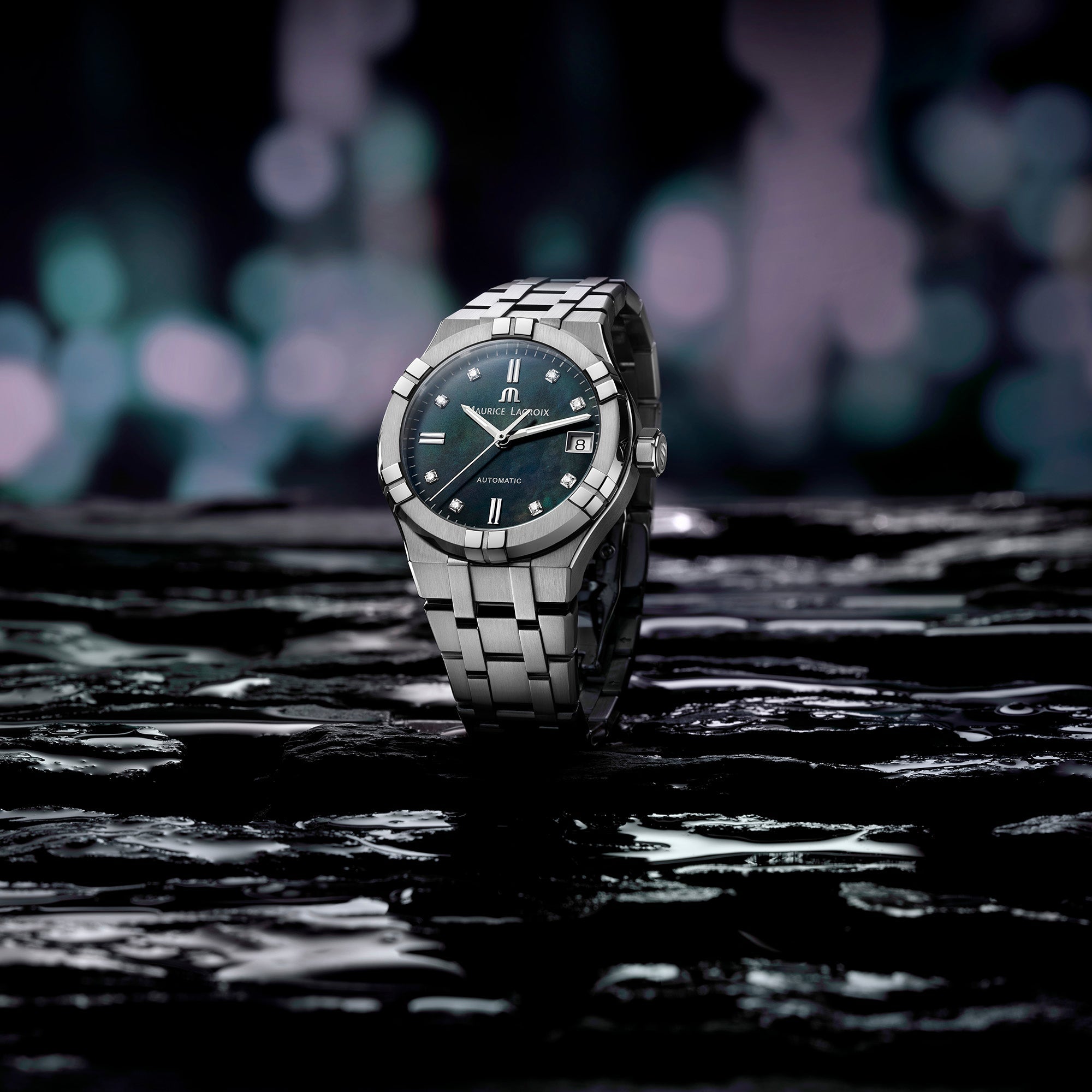 Maurice Lacroix Ladies Green Aikon Automatic Watch