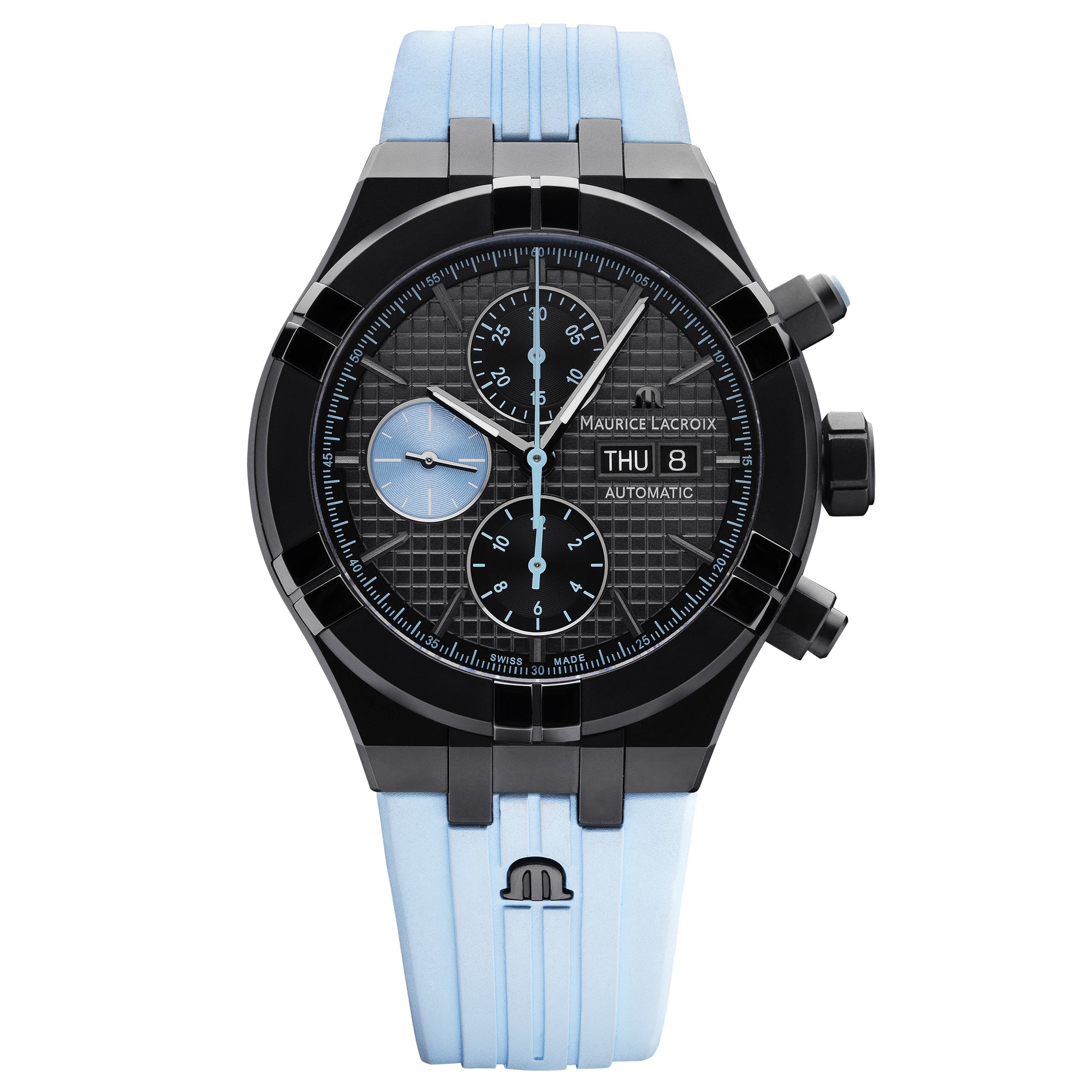 Maurice Lacroix Men's Black Aikon Chronograph  Watch