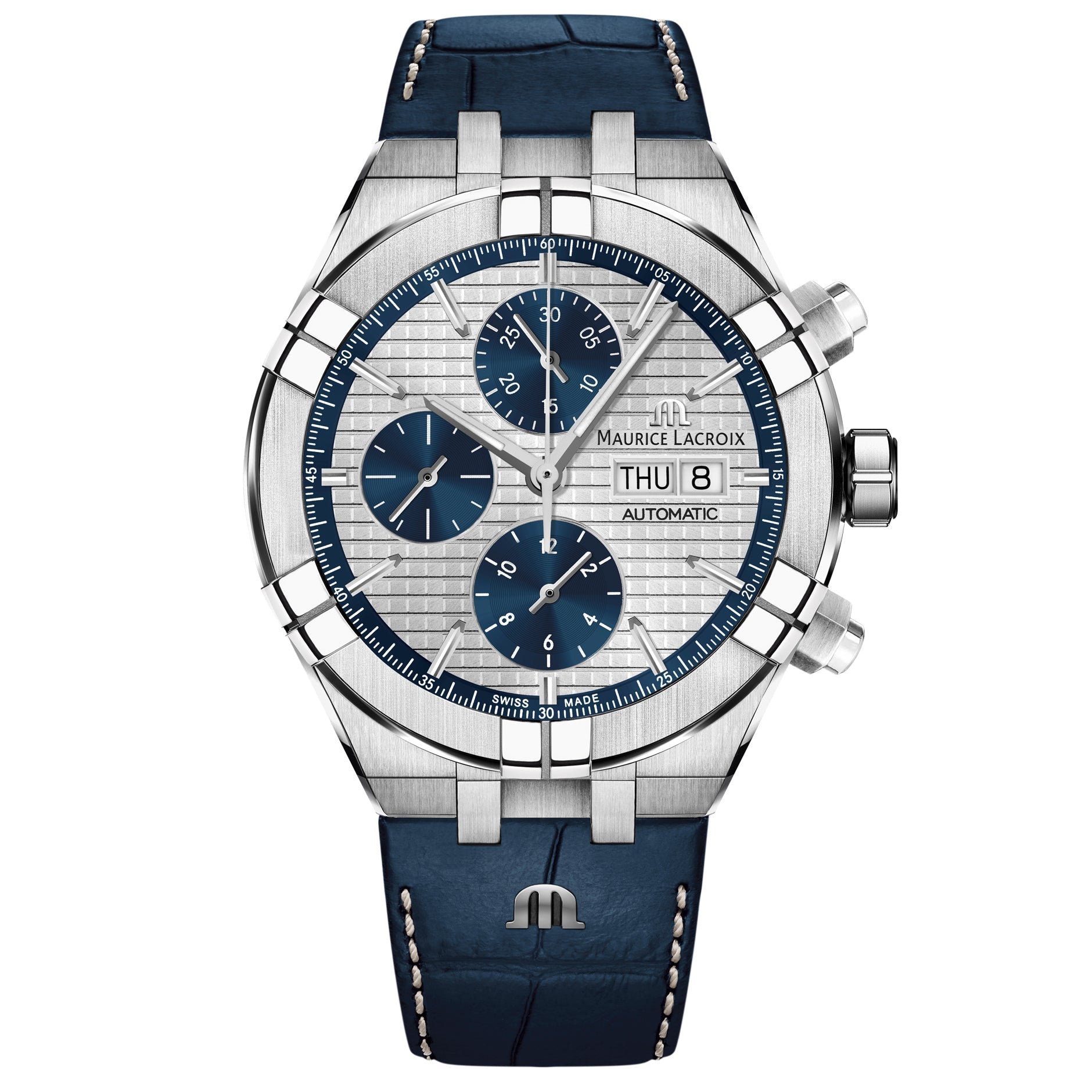 Maurice Lacroix Men's Silver Aikon Chronograph Watch