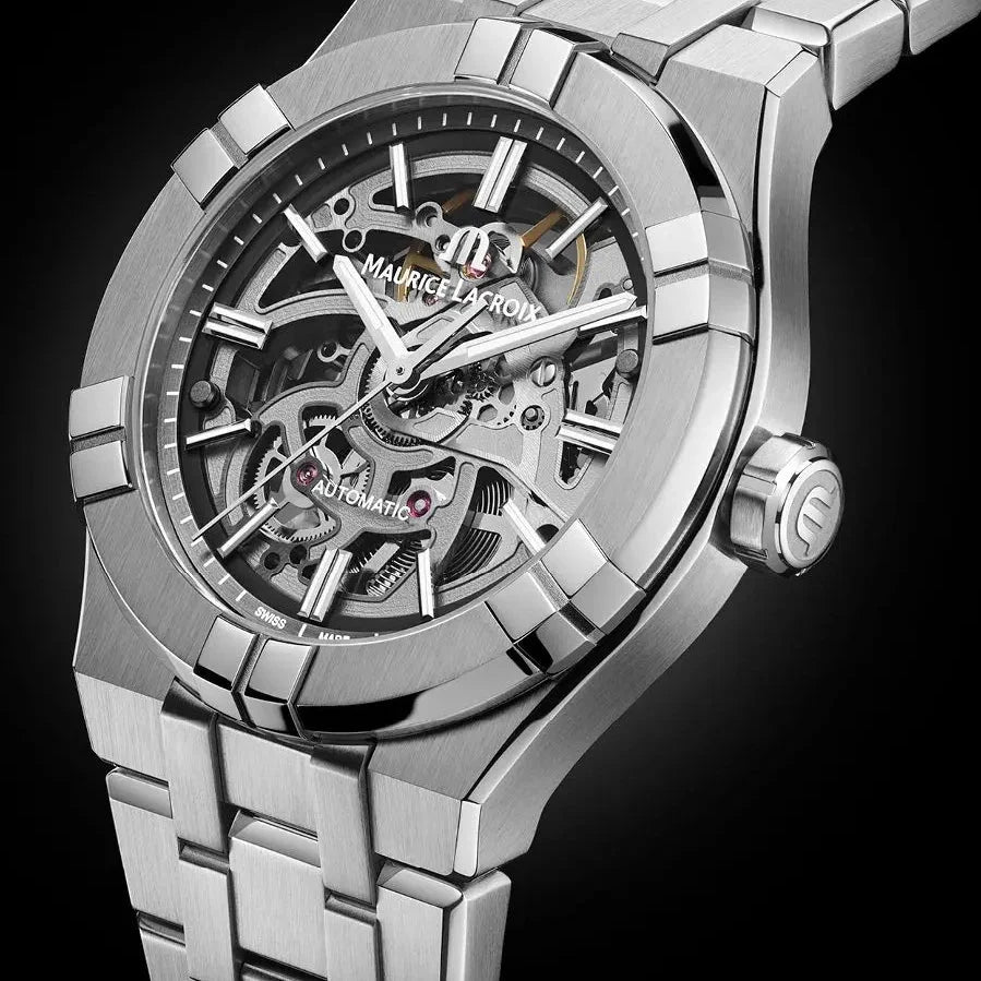 Maurice Lacroix Men's Skeleton Aikon Automatic Watch
