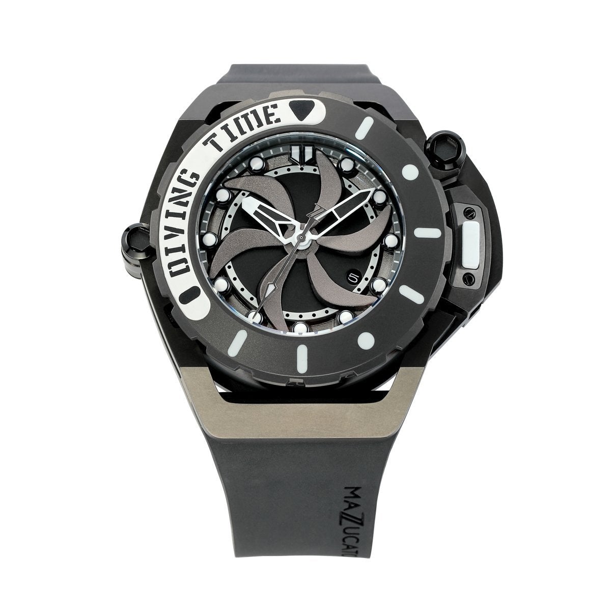 Mazzucato Black Rim Scuba Automatic Watch