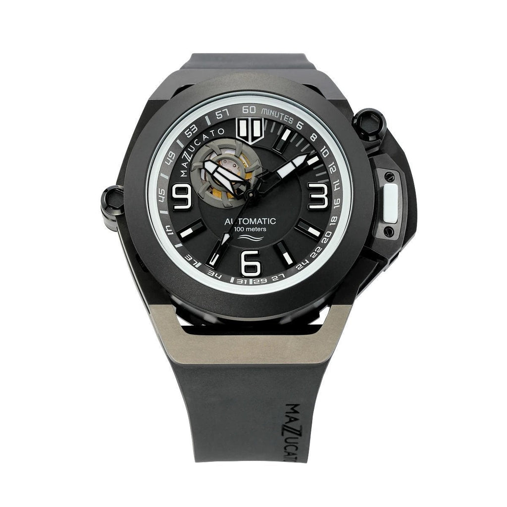 Mazzucato Black Rim Scuba Automatic Watch