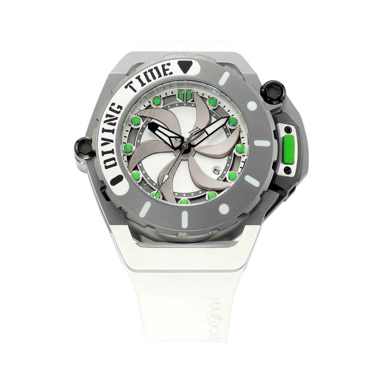 Mazzucato White Rim Scuba Automatic Watch