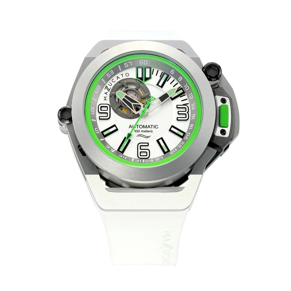 Mazzucato White Rim Scuba Automatic Watch