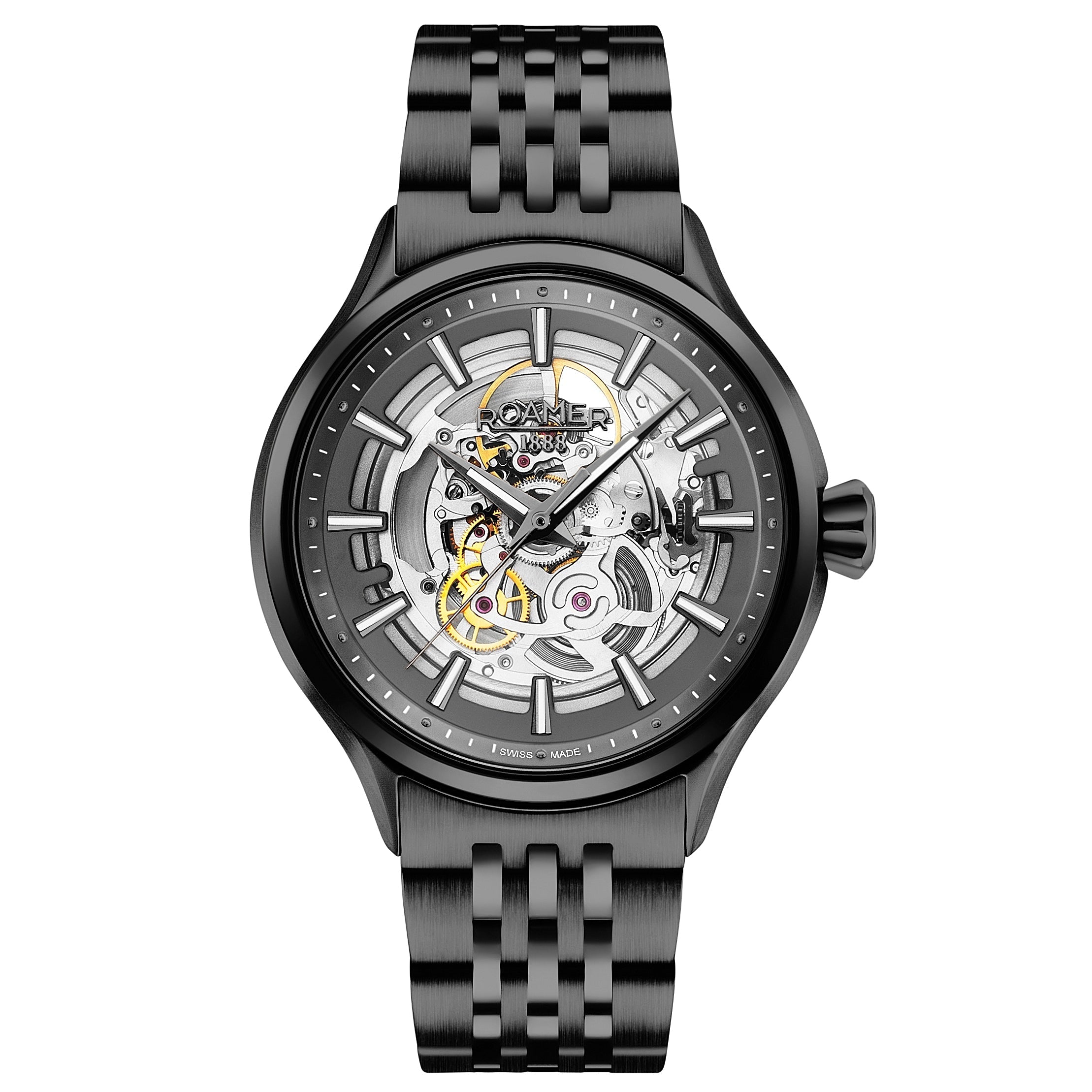 Roamer Competence Skeleton III Men's Black Watch