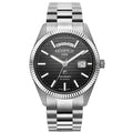 Roamer Primeline Day Date II Men's Steel Black Watch