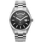 Roamer Primeline Day Date II Men's Steel Black Watch