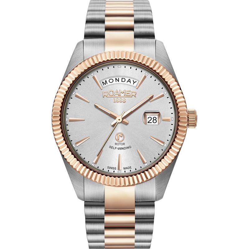 Roamer Men's Two Tone Primeline Daydate Mechanical Watch